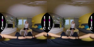 Thumbelina sexy redhead lapdance VR180