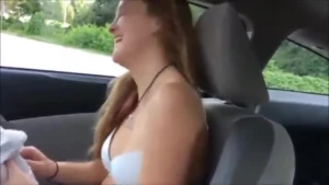 Teen fucks in car and in house