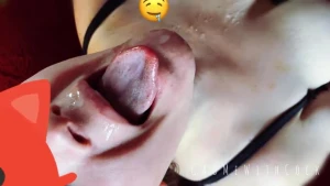 Just a cumshot and a swallow