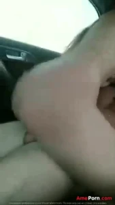 Girl with incredible body fucks her boyfriend in the backseat