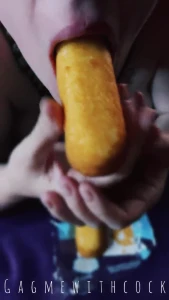 Cum covered Twinkie