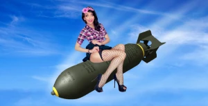 Art - Riding a bomb