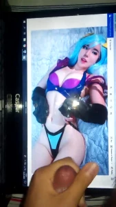 Arcade Sona Cosplay SoP Cum Tribute