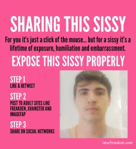 Sissy Paige Exposed - Her Sissy Exposure Cards - Repost and Increase her Exposure 1720636