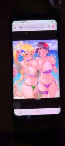 Cum for Suguha and Leafa