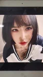 huge cumtribute on asian bitch