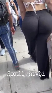 Candid street ass