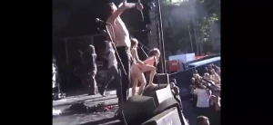 Slut fucked on stage