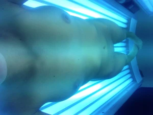 marlyn flashing in the gym and tanning bed 2201227