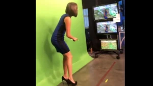 Brunette Slutty News Anchor