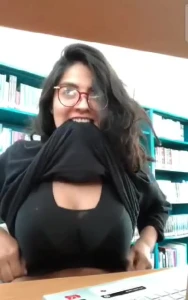 Flashing Tits in the Library