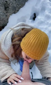 Blowjob in the Snow!! ♥♥♥ 2490274