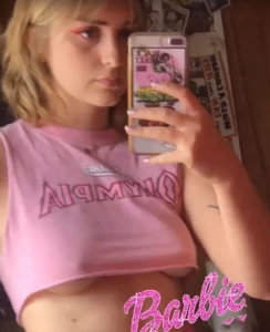 Pink Top with Underboob 23