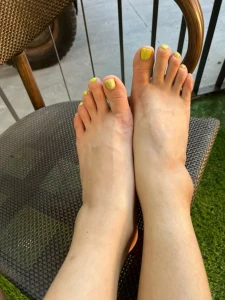 Got my toes done for a date.