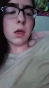 Sissy eats her cummies