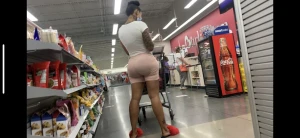 Ebony Booty At Burlington Coat Factory