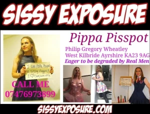 Pippa pisspot aka Phillip Wheatley sissy faggot whore