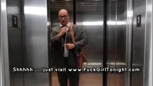 Sexy Latina Is Stuck In An Elevator And Is Horny