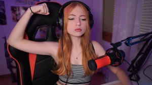 Redhead Spanish twitch thot slutty gamer girl 3125166