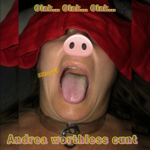 Pig Andrea ask Sir to expose her for the "Disgusting" Fat Pig she is...