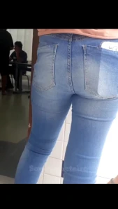 Flat Ass in Tight Jeans