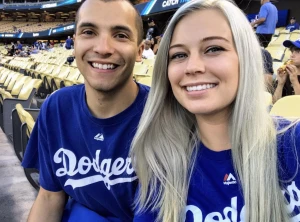 Dodgers cuck shares his big titty gf