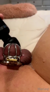 TS M4r14qt - chastity cage sissy 3315778