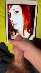 Cumtribute hot redhead