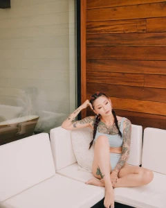 Tatted Big tits petite Asian DJ Kromi ABG 3369749