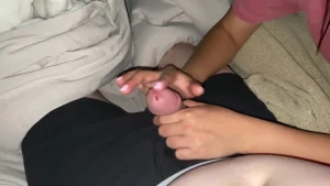 He cummed so much from 1 finger!