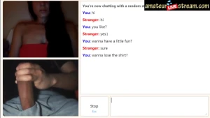 Omegle busty girl