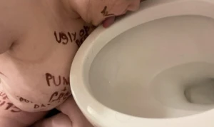 Bodywriting and toilet licking 3487272