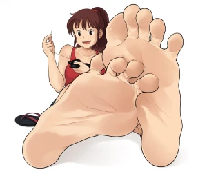 Cum Tribute For Chihiro Ogino’s Gorgeous Feet!