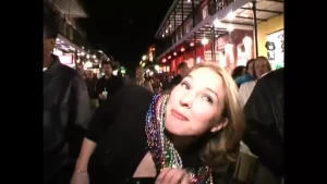 Nicole B showing off a nice pair of Maine titties when she flashed them at mardi gras