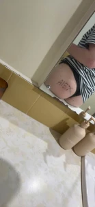 Sissies writes daddies name on her ass and slaps it 3597887