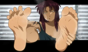 [Request] Cum Tribute For Revy’s Marvelous Soles and Toes!