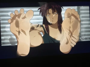 [Request] Cum Tribute For Revy’s Marvelous Soles and Toes! 3664553