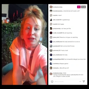 Alt Girl changing on Instagram Live