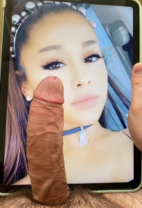 Ariana Grande Cock and cum tribute