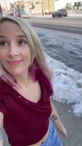 cum on face in public