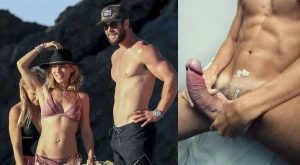 Chris Hemsworth &amp; Elsa Pataky bisex Babecock 3908599