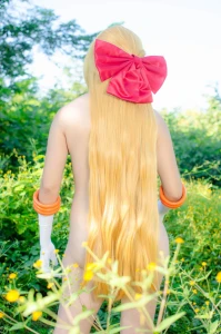 Sailor Venus strips naked in nature 3914823