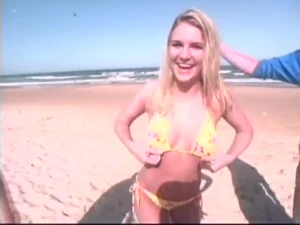 Mandy flashes twice because she lost her first shirt, 2003