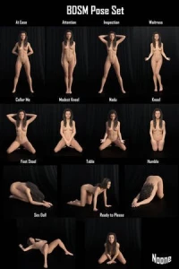 Submissive positions & poses training