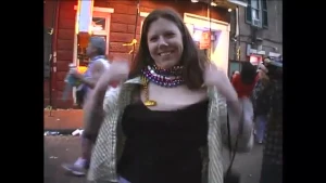 Kirsten L forgot to say happy mardi gras so we get a second view of those nice tits she has