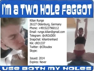 Kilian Runge faggot ID