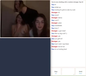 Three Omegle Slutty Friends