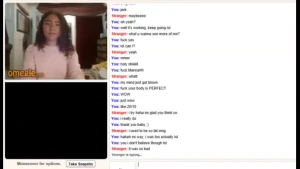 Hot Mixed Babe Shows Everything On Omegle