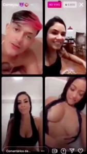 brazilian hoe flashing tits on ig live