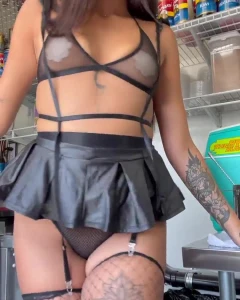 Bikini barista Whore exposed 4237039